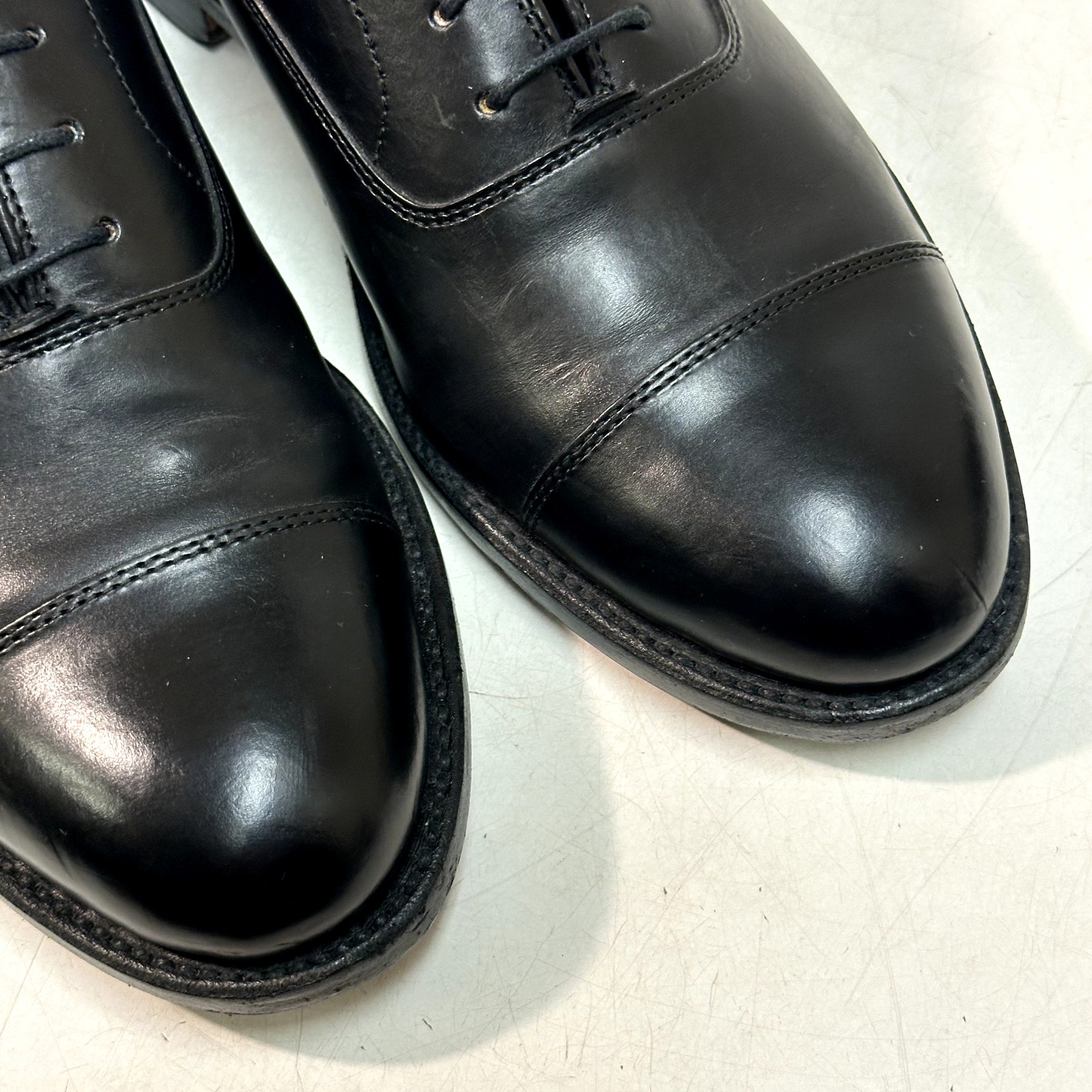Fully Resoled Grant Stone X J. Crew Black Cap Toe Oxford Bench Made Euc 7 D — image 8 of 8